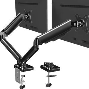 VIVO Dual Monitor Pneumatic Arm Desk Mount STAND-V002O